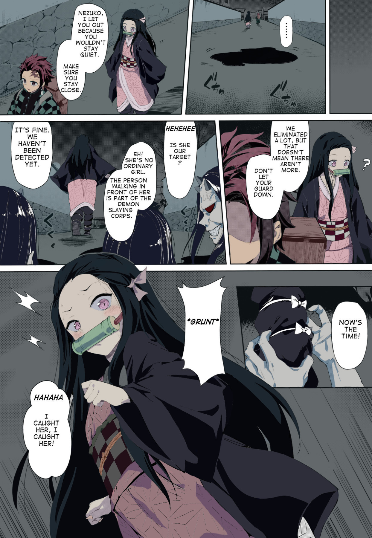 Hentai Manga Comic-What If Nezuko Was Captured By Bad People...-Read-2
